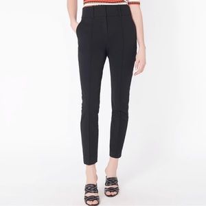 Veronica Beard Pintuck Lago Trouser Pants Black size 12